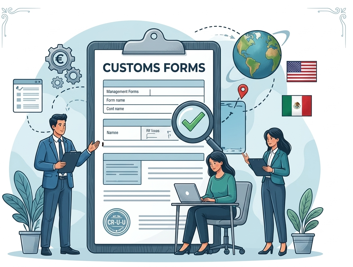 Customs Process Illustration